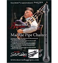 MacRae Pipe Chanter by P/M Stuart Liddell M.B.E. - More Details MacRae Pipe Chanter by P/M Stuart Liddell M.B.E. - More Details