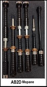 McCallum AB2  Deluxe Bagpipes with Mopane Mounts (IN STOCK) - More Details