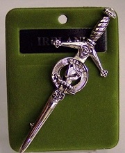 Lady and Harp Kilt Pin - More Details